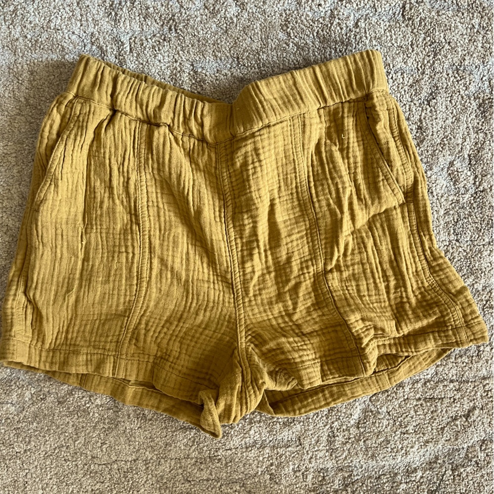 Madewell Linen Shorts | Size Medium | Goldenrod Yellow 💛